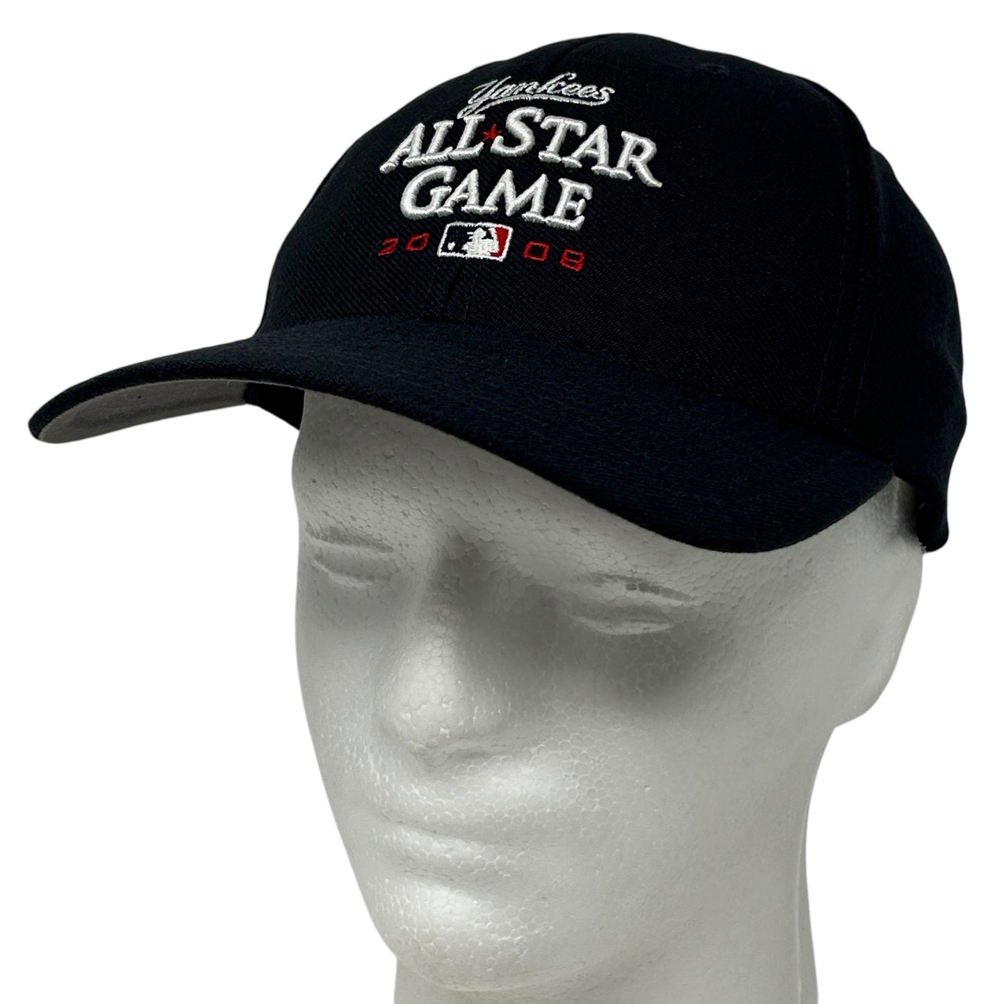 New York Yankees All Star Game cap in navy with 2008 logo on the front, displayed on a mannequin head