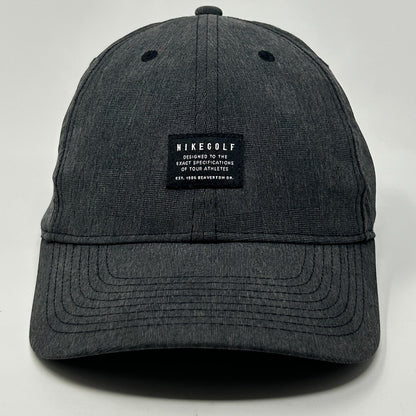Nike Golf Hat in dark gray with front logo patch and curved brim for casual wear