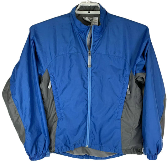 The North Face Windbreaker Jacket Womens Medium Blue Vented Stow Pocket