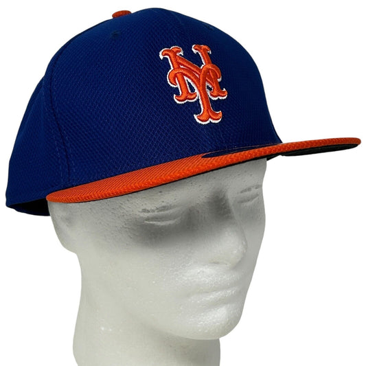 New York NY Mets Baseball Hat Cap MLB 2016 New Era 59Fifty Blue Fitted 7 3/4