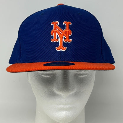 New York NY Mets Baseball Hat Cap MLB 2016 New Era 59Fifty Blue Fitted 7 3/4