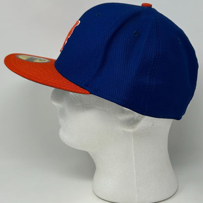 New York NY Mets Baseball Hat Cap MLB 2016 New Era 59Fifty Blue Fitted 7 3/4