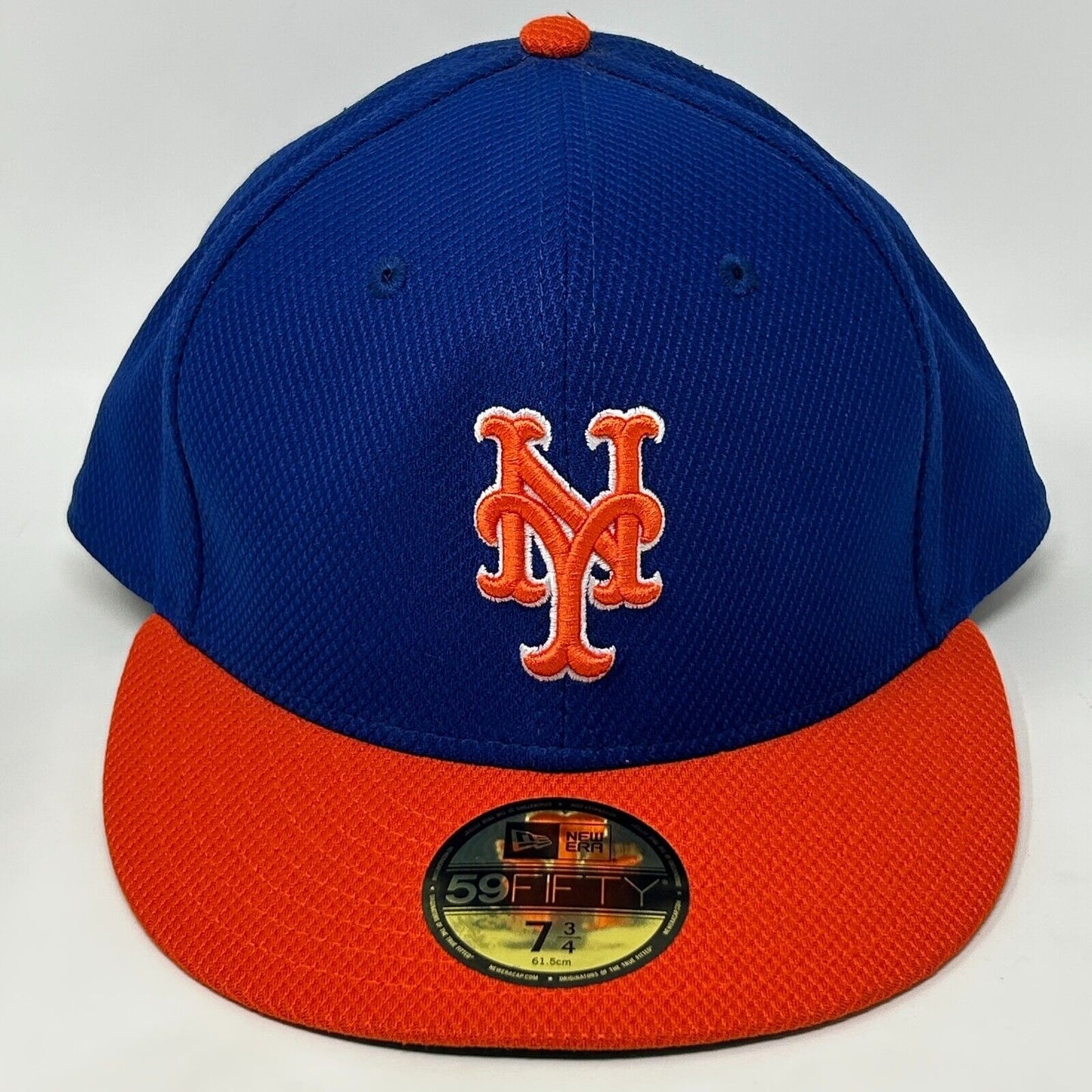 New York NY Mets Baseball Hat Cap MLB 2016 New Era 59Fifty Blue Fitted 7 3/4