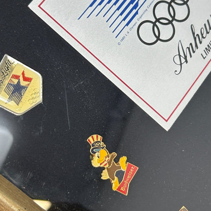 Vintage 1984 Olympic Collector Set Lapel Pins Anheuser Busch Beer Los Angeles