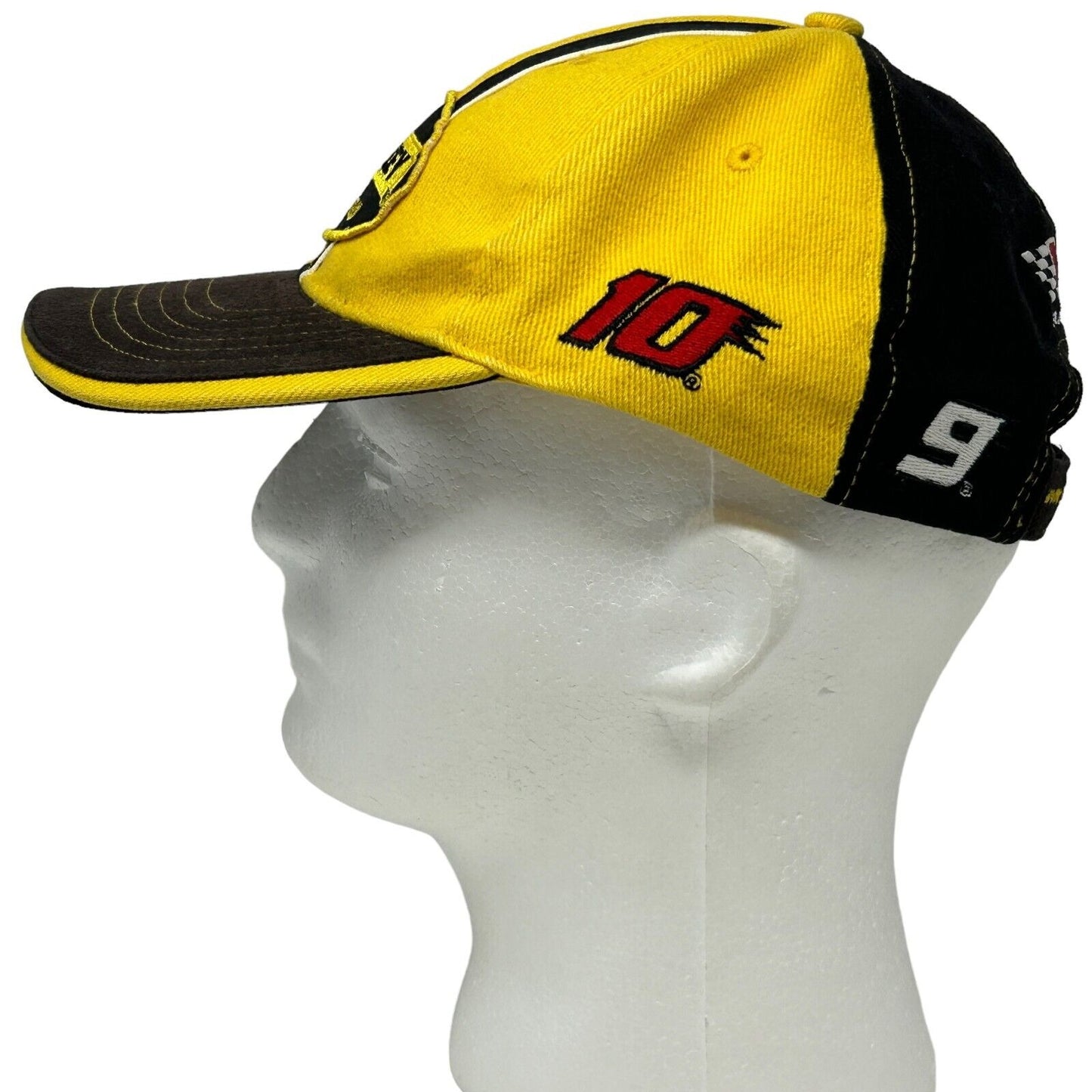 NASCAR Stanley Valvoline Baseball Hat Cap Motorsports Racing Yellow Strapback