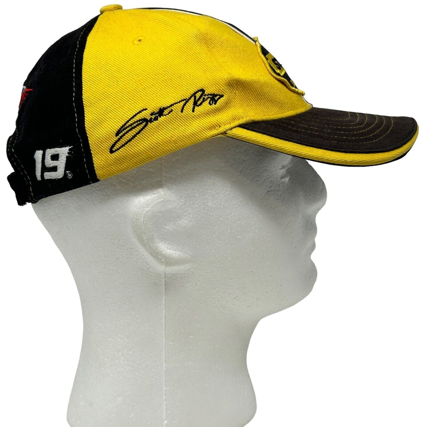 NASCAR Stanley Valvoline Baseball Hat Cap Motorsports Racing Yellow Strapback