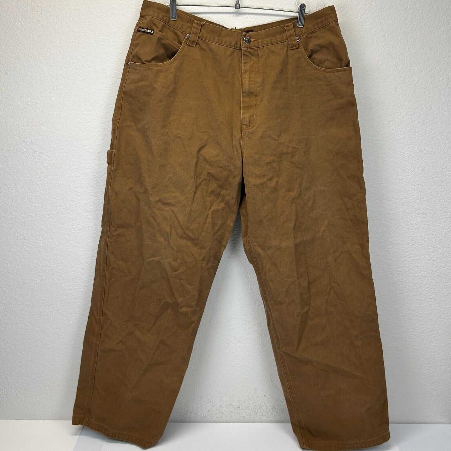 Vintage Southpole Baggy Carpenter Jeans Mens 40 Canvas Skater 2000s Y2Ks Brown