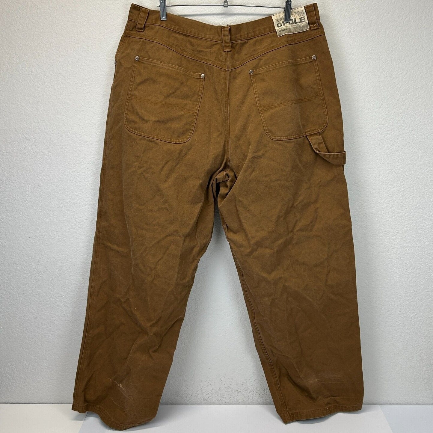 Vintage Southpole Baggy Carpenter Jeans Mens 40 Canvas Skater 2000s Y2Ks Brown