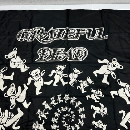 Vintage Grateful Dead Fabric Wall Hanging Banner 90s Poster Tapestry 40 x 45 In