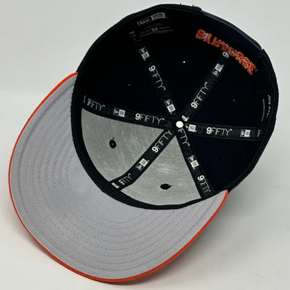 Syracuse University Orange Baseball Hat Cap SU Cuse New Era 9Fifty Snapback Blue