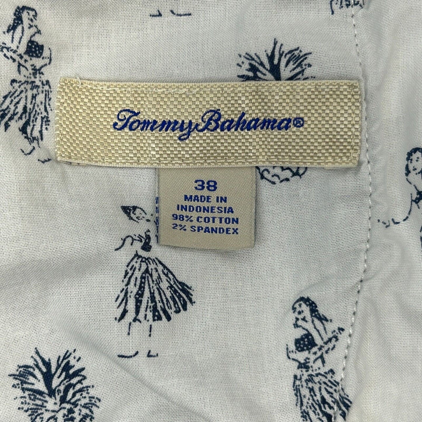 Tommy Bahama 斜纹布短裤 男式 38 码 口袋 平前 弹力 罗纹 灰色