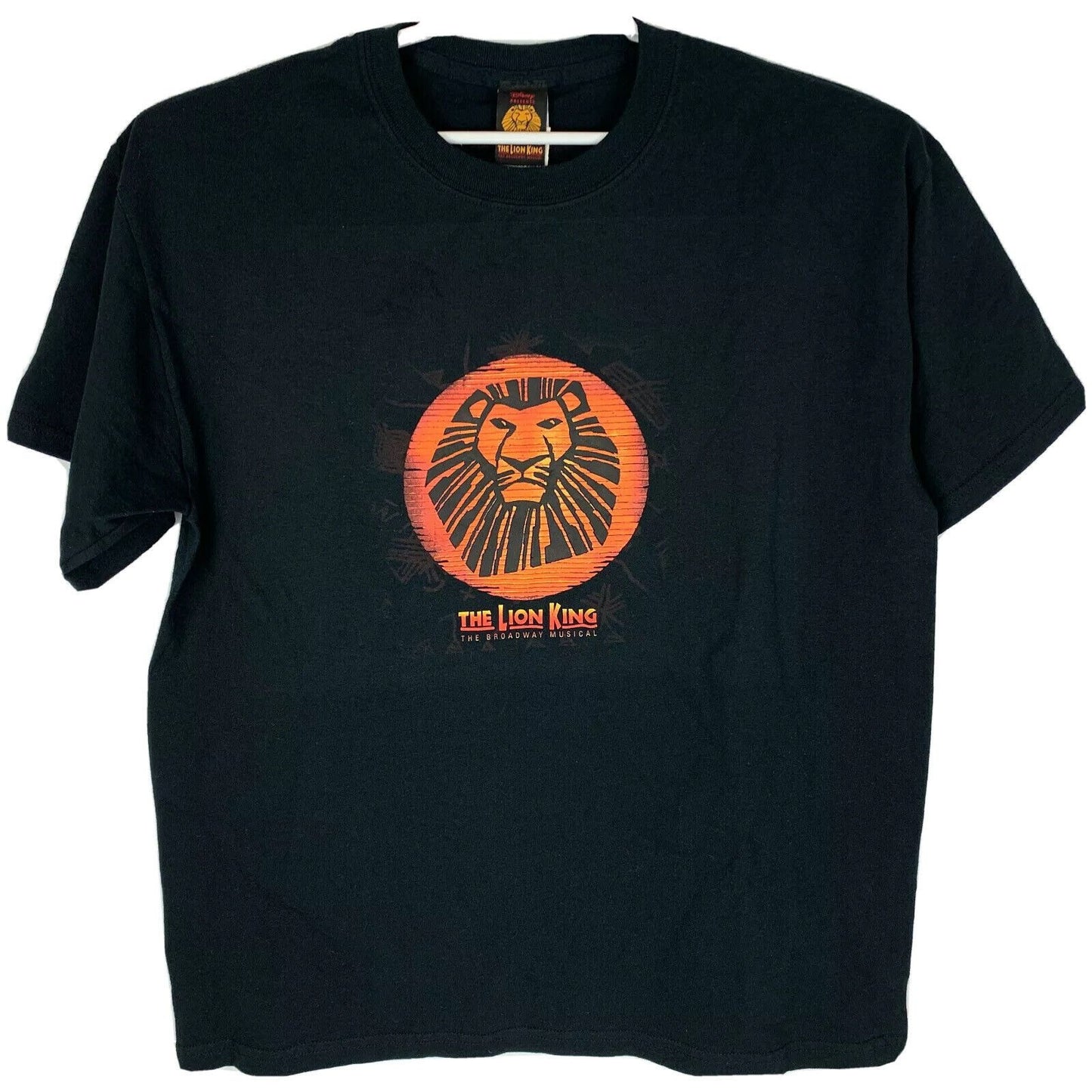 The Lion King Broadway Musical T Shirt Mens Large Mufasa Disney Official Black