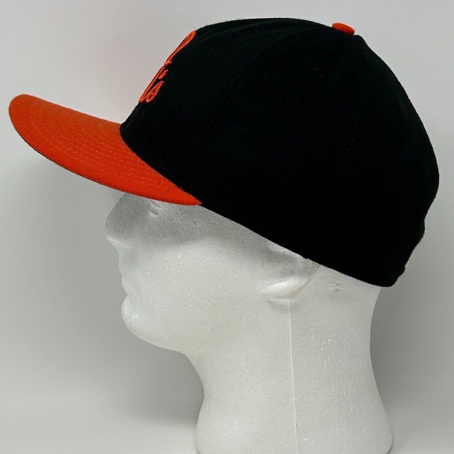 Baltimore Orioles O's Script Baseball Hat Cap New Era 59Fifty Black Fitted 7 1/2