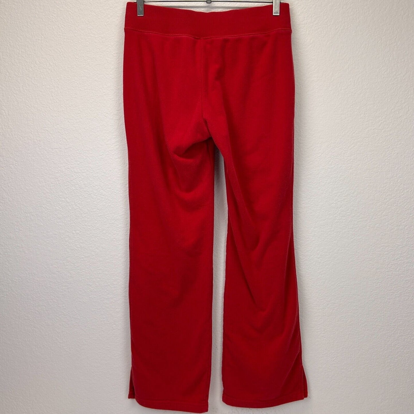 Vintage Nike Sweatpants Womens Medium 8-10 Y2Ks 2000s Logo Fleece Joggers Red