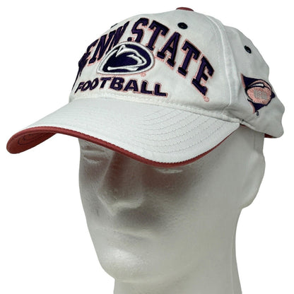 Zephyr Penn State football hat in white and maroon with front logo detailing