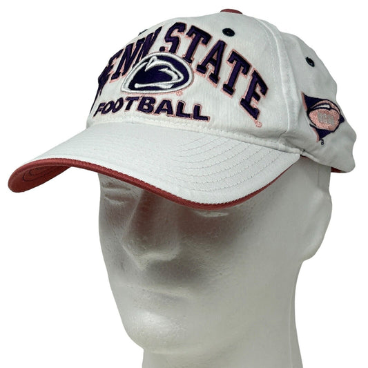 Zephyr Penn State football hat in white and maroon with front logo detailing