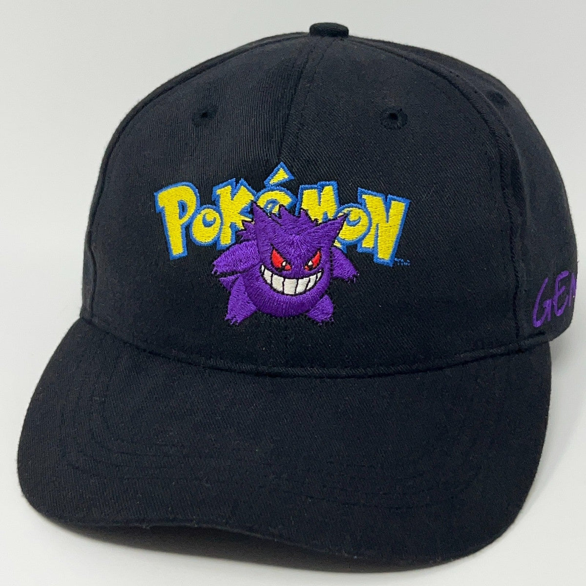 Nintendo Pokemon Cap in Black with Gengar Embroidery for Vintage Pokemon Fans