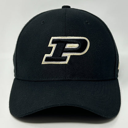 Nike black Purdue hat with front logo, featuring a classic fit design