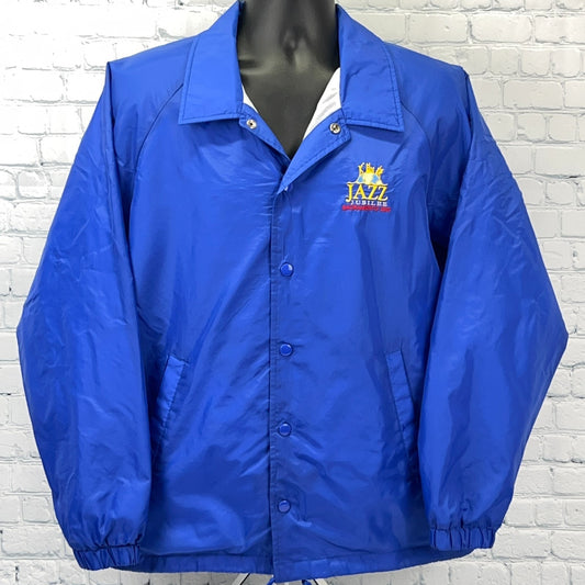 Puritan 90s jacket blue large front vintage windbreaker