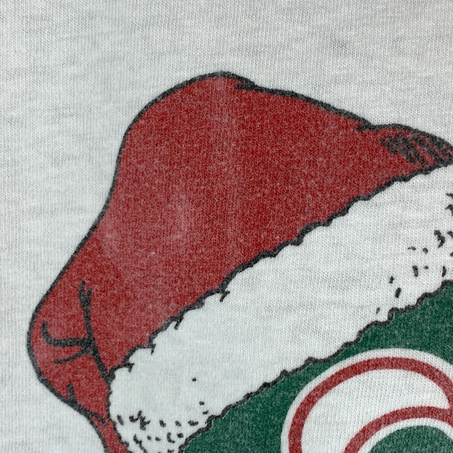 Vintage Q106 Christmas T Shirt Mens Large San Diego Radio Station KKLQ 90s White