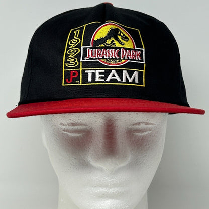 Vintage Jurassic Park Team Baseball Hat Cap 1994 McDonalds Movie Snapback Black