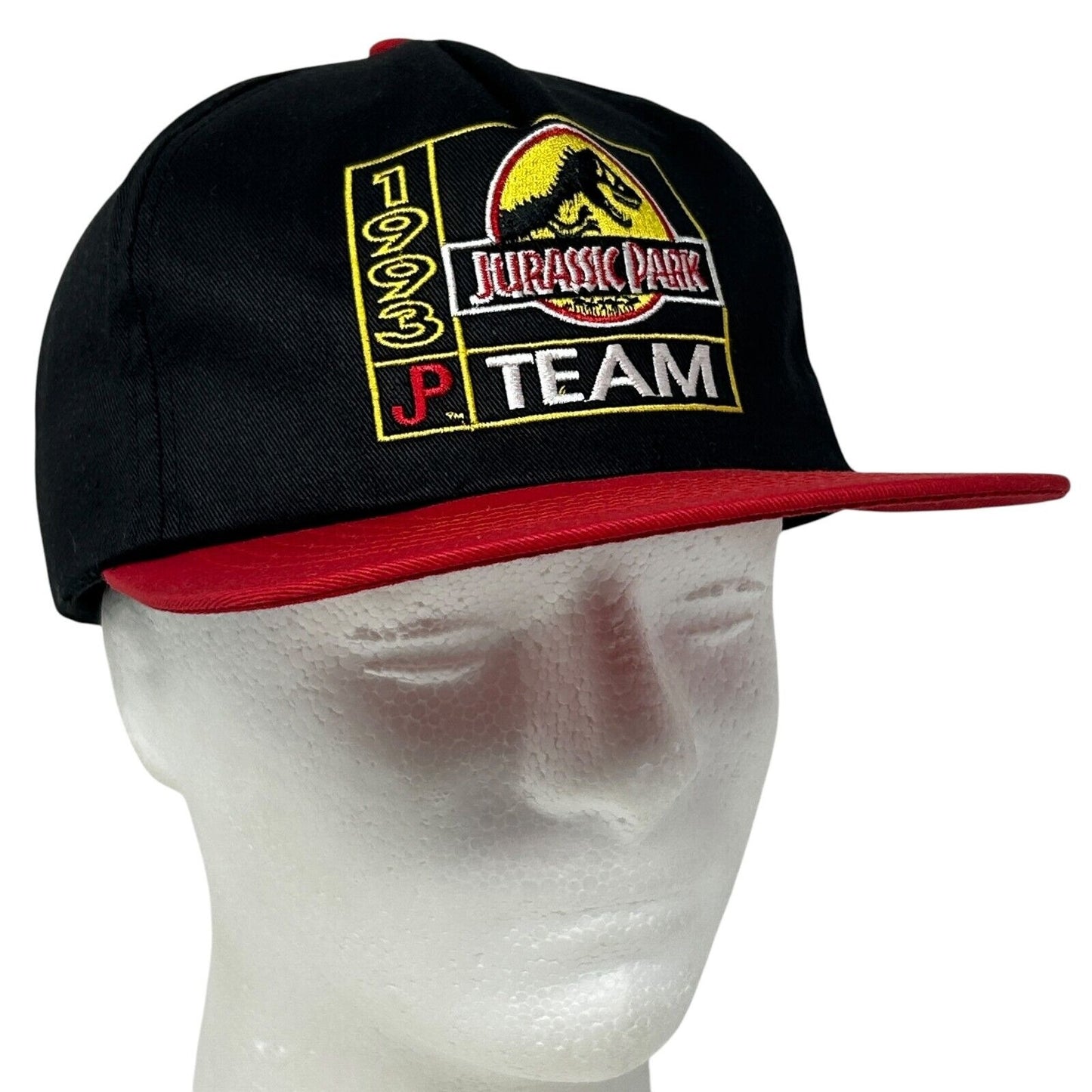 Vintage Jurassic Park Team Baseball Hat Cap 1994 McDonalds Movie Snapback Black