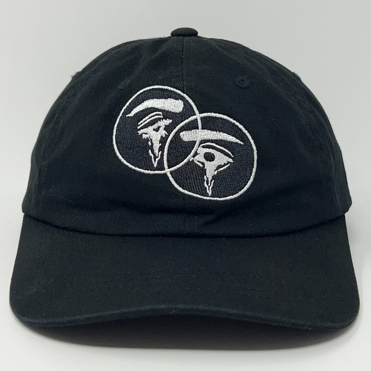 Yupoong Black Cap featuring Seahaven Halo of Hurt Emblem with Two Circles