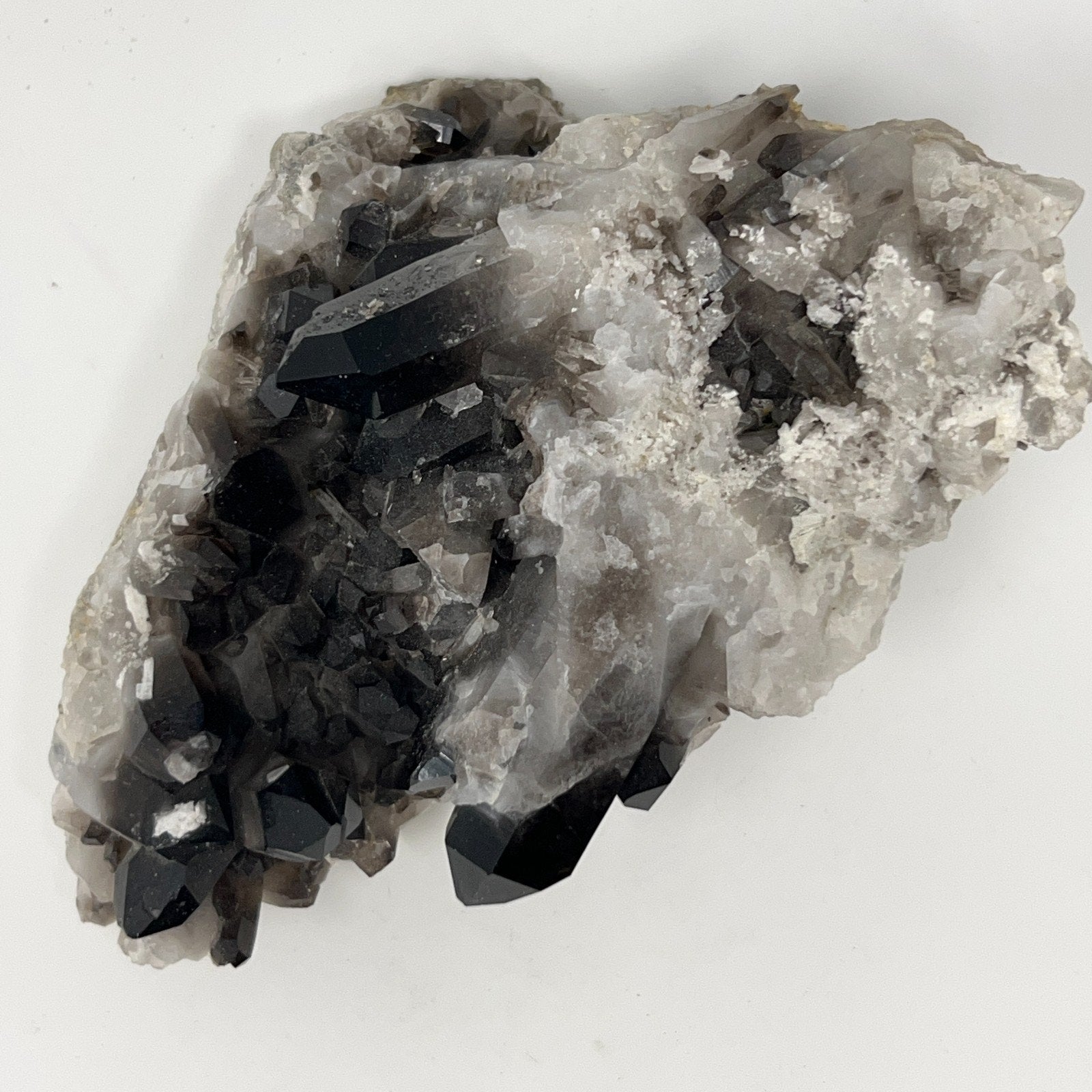 Unbranded Vintage Smoky Quartz Crystal Cluster in Natural Brown and Gray Color