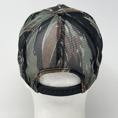 K-Products Vintage Trucker Cap in Camo Color, Size Adjustable, Back View