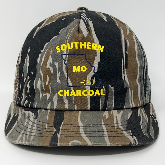 K-Products Vintage Trucker Cap Hat Charcoal Front View