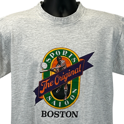 Gray Lee T-Shirt featuring a Boston graphic and logo, front view