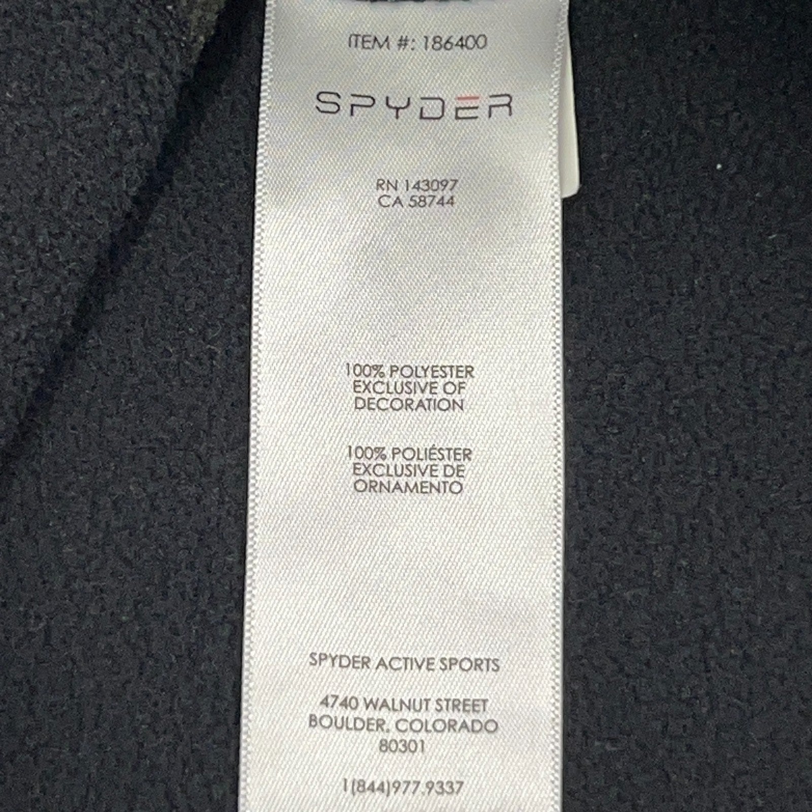 Spyder Men's Pullover Sweater in Black, Front View