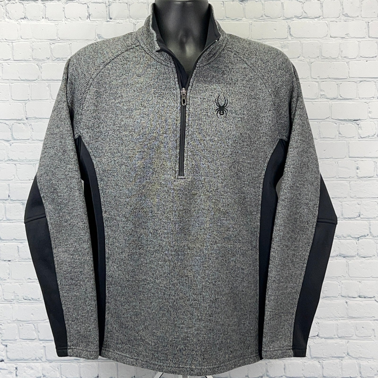 Spyder Modern Mens Pullover Sweater Gray Medium Front