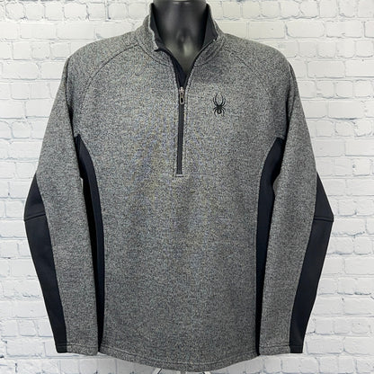 Spyder Modern Mens Pullover Sweater Gray Medium Front