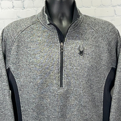 Spyder Mens Pullover Sweater in Grey Size M Front View
