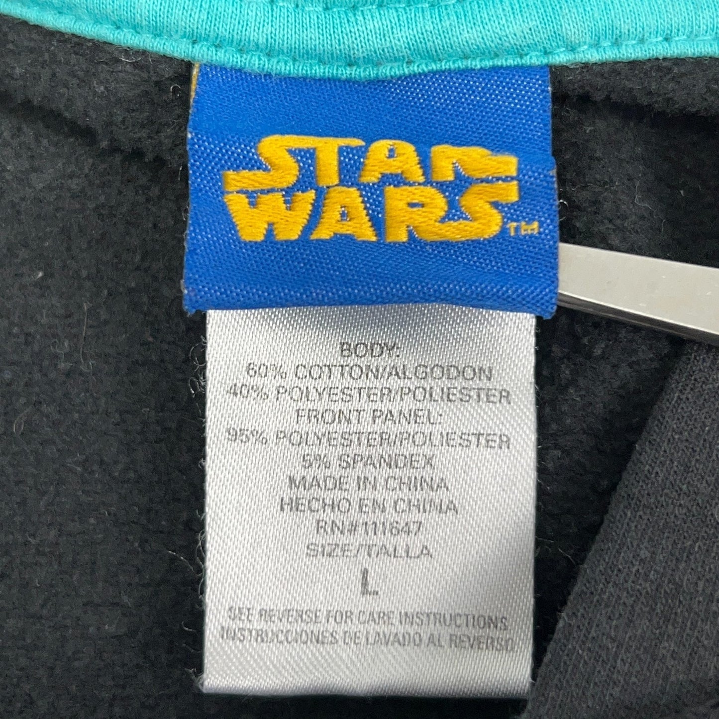 Star Wars Hoodie Black Size L Front View
