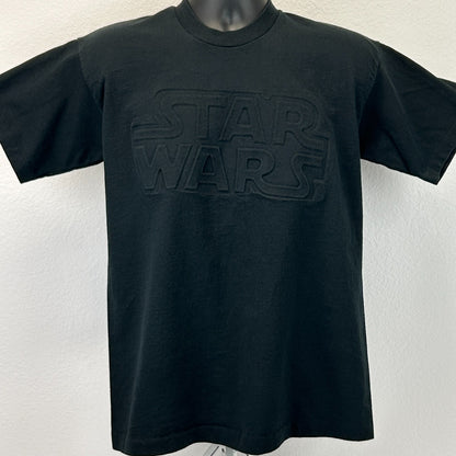Star Wars Vintage T-Shirt Black Front View Size M