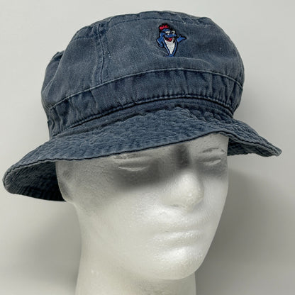 Vintage StarKist Hat in dark gray with an embroidered logo, front view on a mannequin head