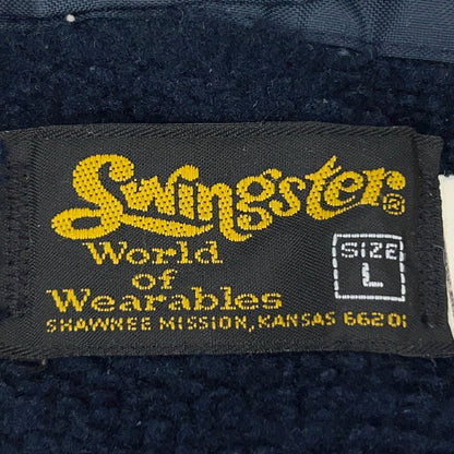 Swingster 90s Union Jacket in Navy Size L Front view vintage