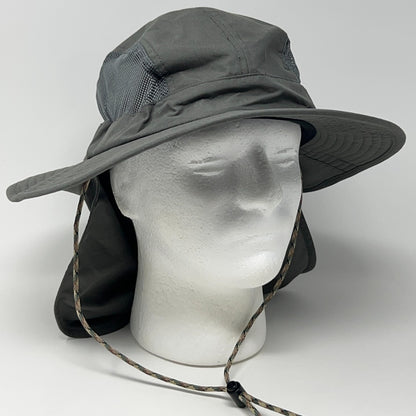The North Face Vintage Boonie Hat in Gray with Mesh Panels and Adjustable Chin Strap