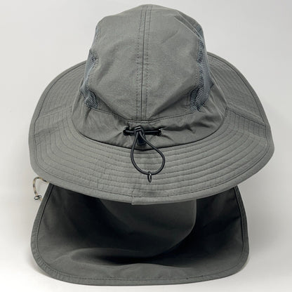 The North Face Boonie Hat in Gray with Adjustable Size, Vintage Style Front View