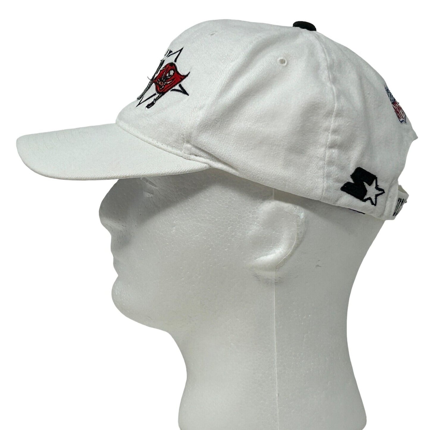 Starter Tampa Bay Buccaneers hat in white with front logo view for fans
