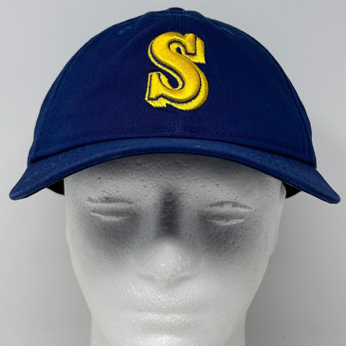 Seattle Mariners Hat Baseball Cap Fitted X-Large New Era 49Forty Six Panel Blue