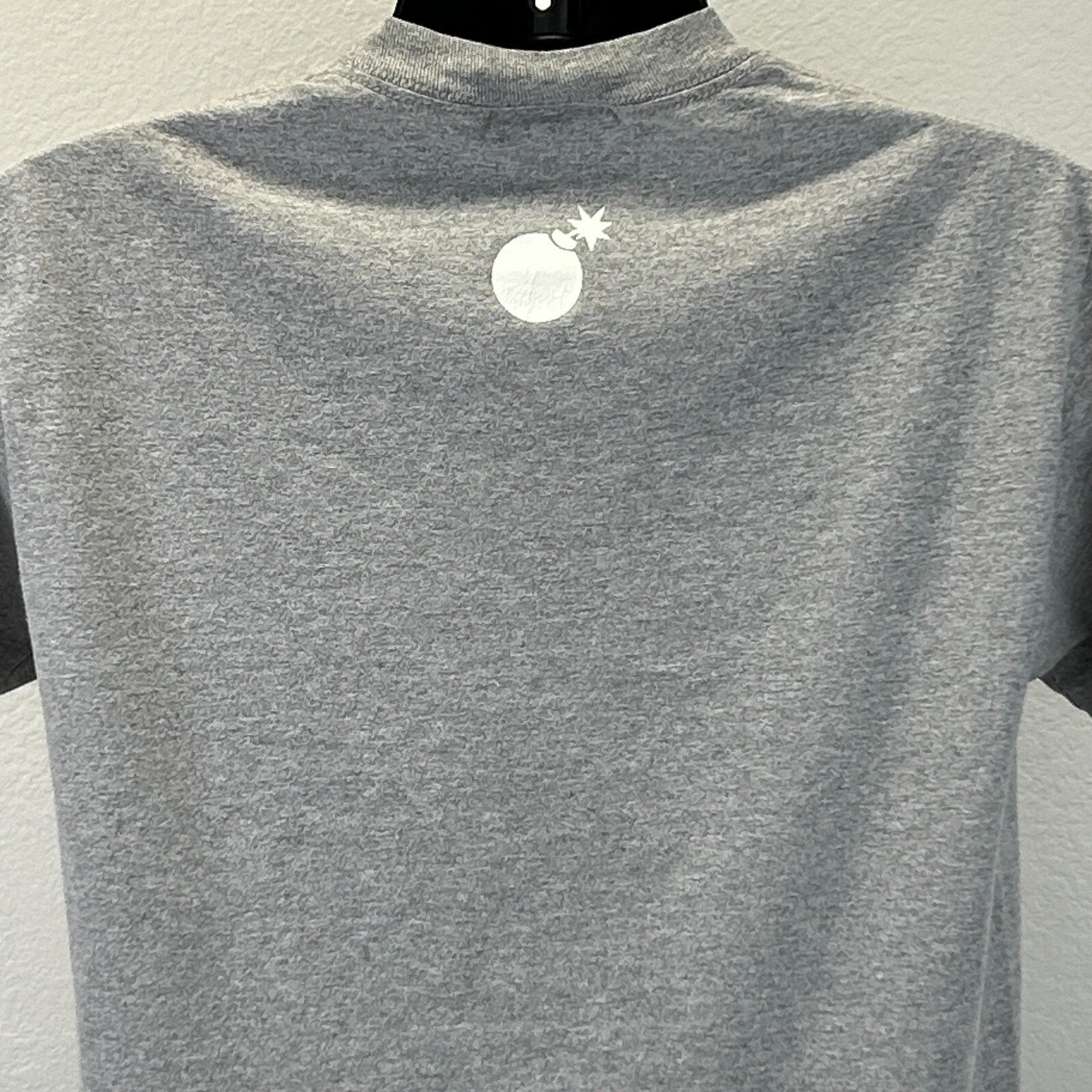 The Hundreds Streetwear Graphic T Shirt in Gray, modern style, rear view