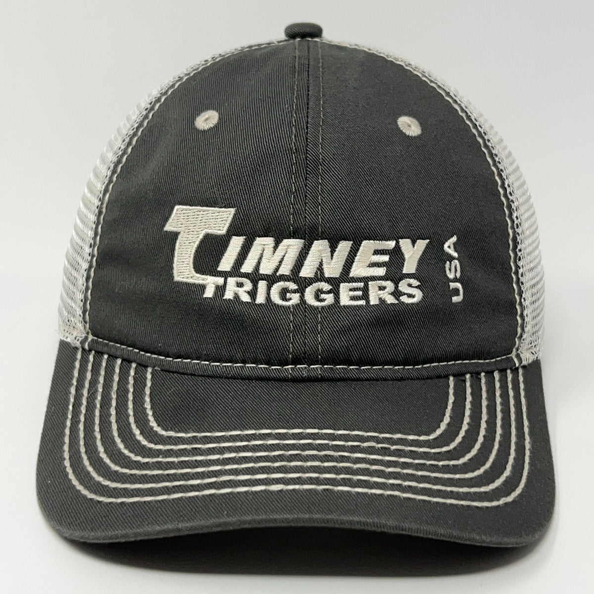 Paramount Timney Triggers Baseball Cap in Black and Gray with Mesh Back for Comfort