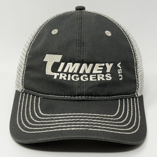 Paramount Timney Triggers Baseball Cap in Black and Gray with Mesh Back for Comfort