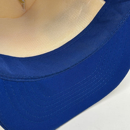 Vintage Cummins Trucker Hat Baseball Cap Engines 90s Gold Leaves Snapback Blue