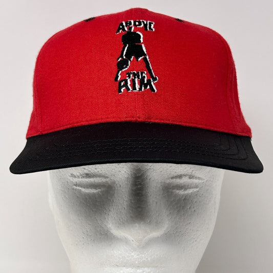 Vintage 90s Above The Rim Hat Baseball Cap Basketball 2Pac Movie Snapback Red