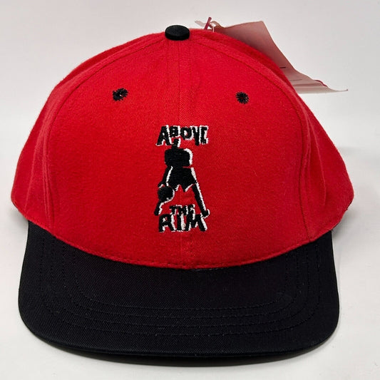 Vintage 90s Above The Rim Hat Baseball Cap Basketball 2Pac Movie Snapback Red