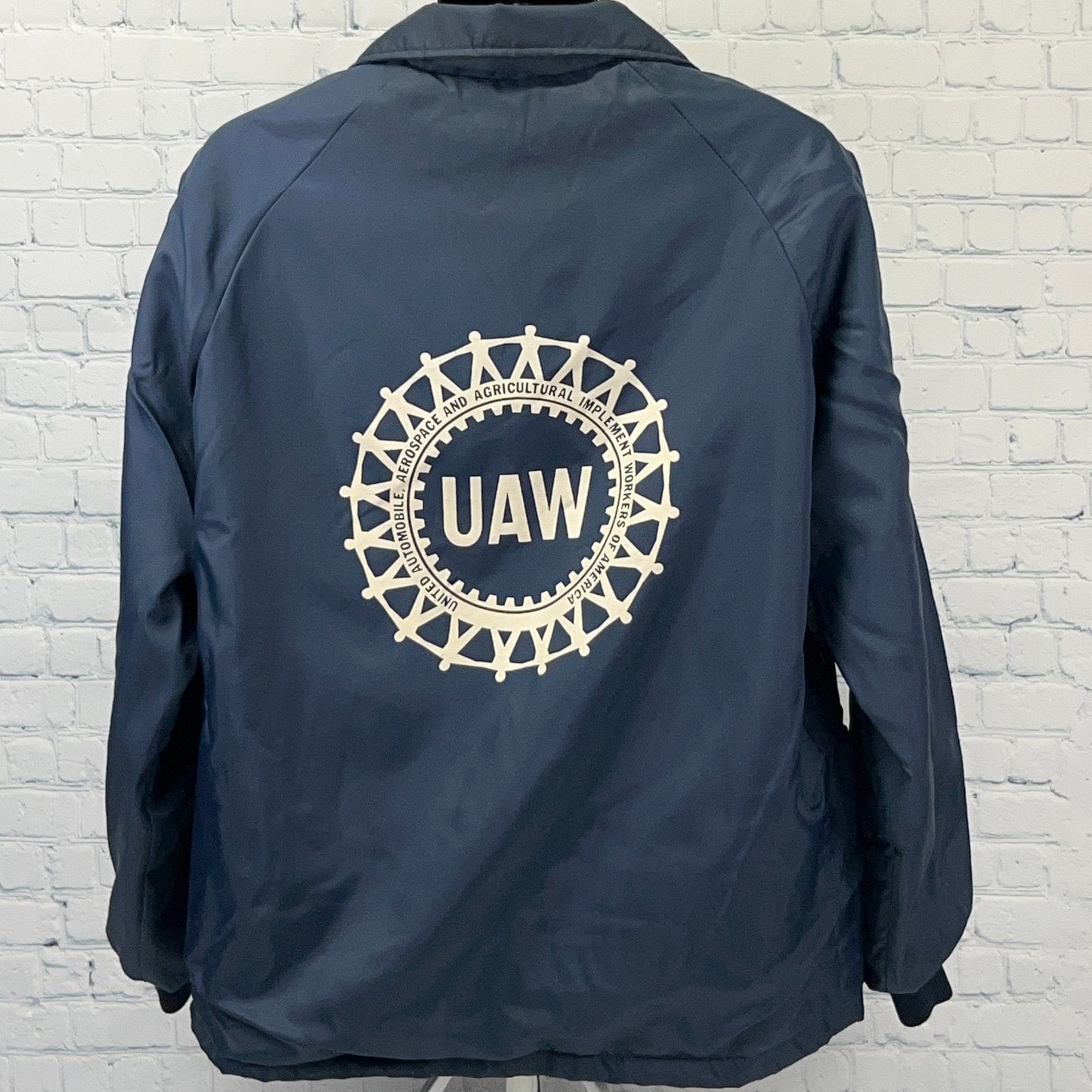 Swingster 80s Union Jacket Navy Large Back Vintage